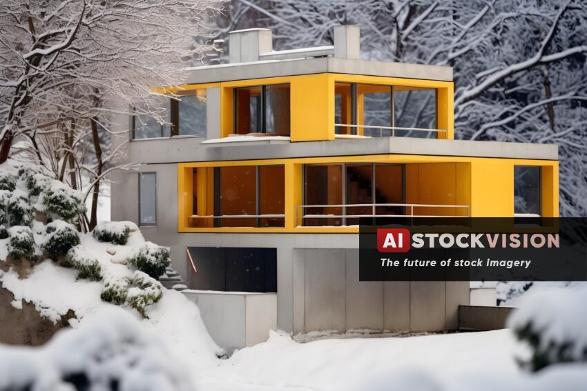snowy-haven-yellow-gray-concrete-house-embraced-by-winter