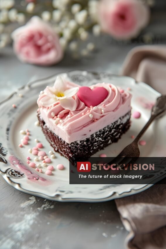enchanting-heart-cake-pink-icing-gray-white-nature-motifs-intricate-embellishments-crimson-beige